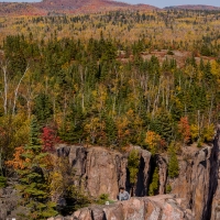 Belayer on Palisade Head